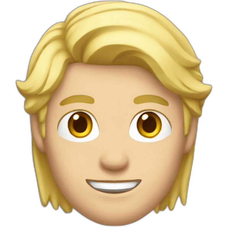 Gamer with blond hair emoji