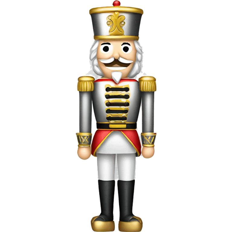 silver and gold nutcracker emoji