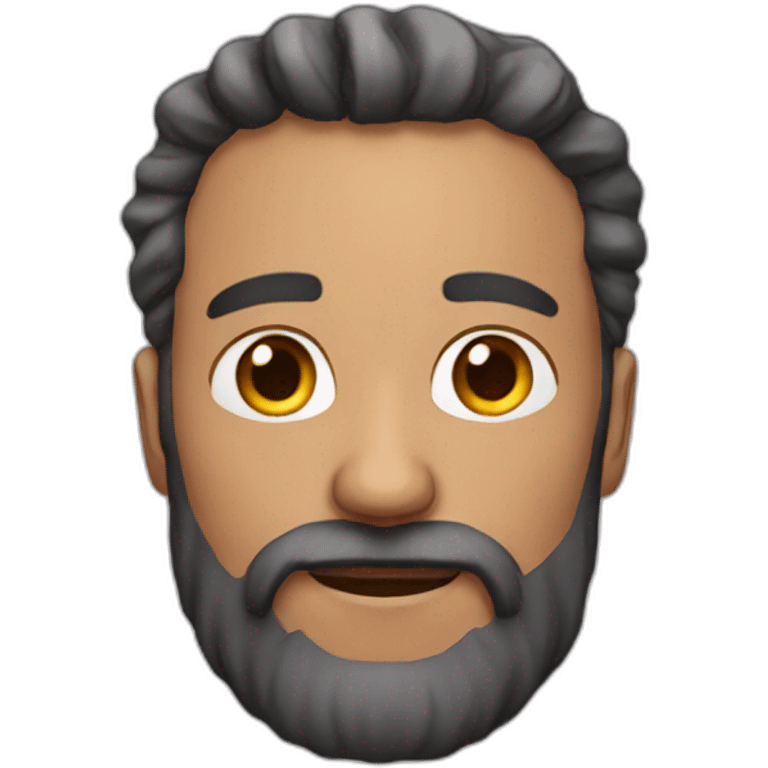 Man with unshaven beard emoji