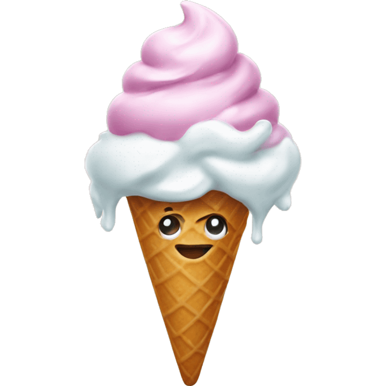 Beautiful ice cream emoji