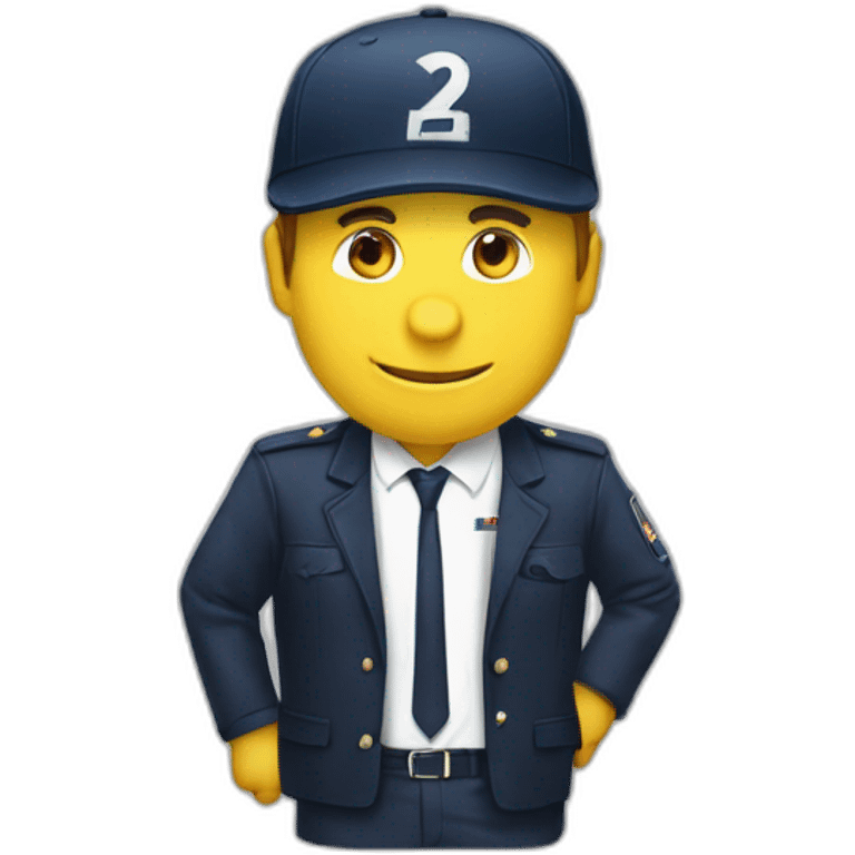 Macron avec une casquette emoji