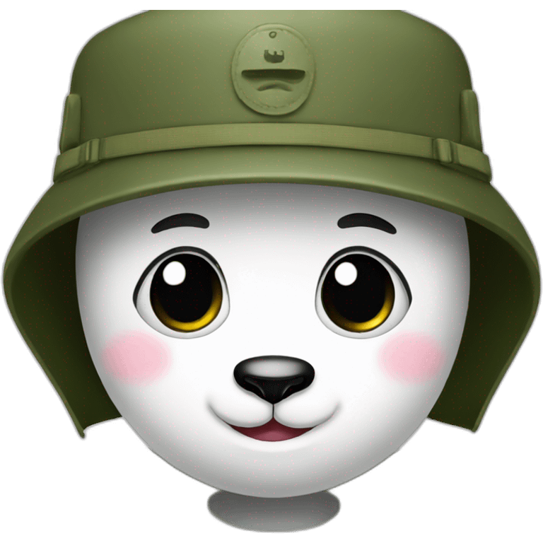 Panda militar emoji