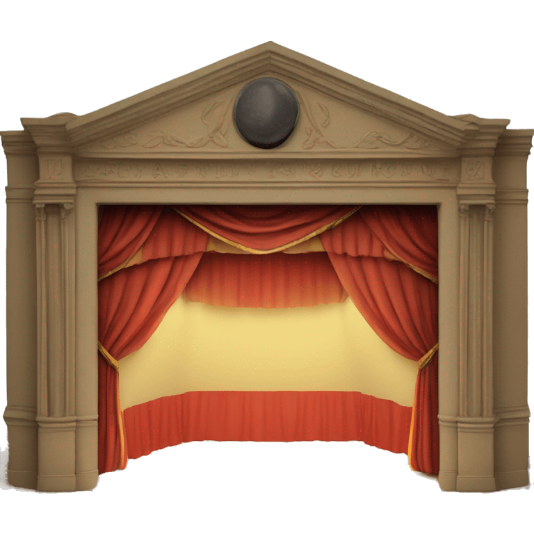 maquette theatre with lights set emoji