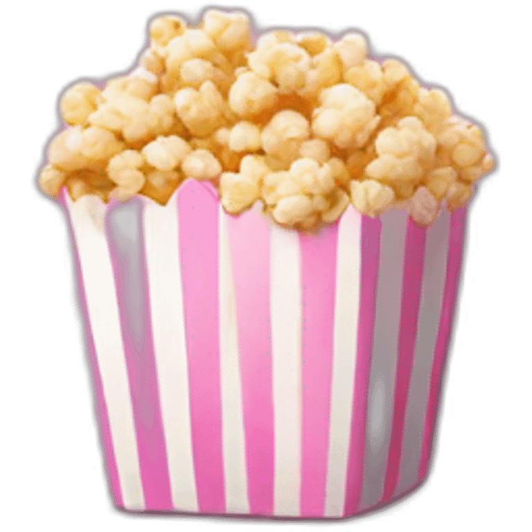 Pink popcorn  emoji