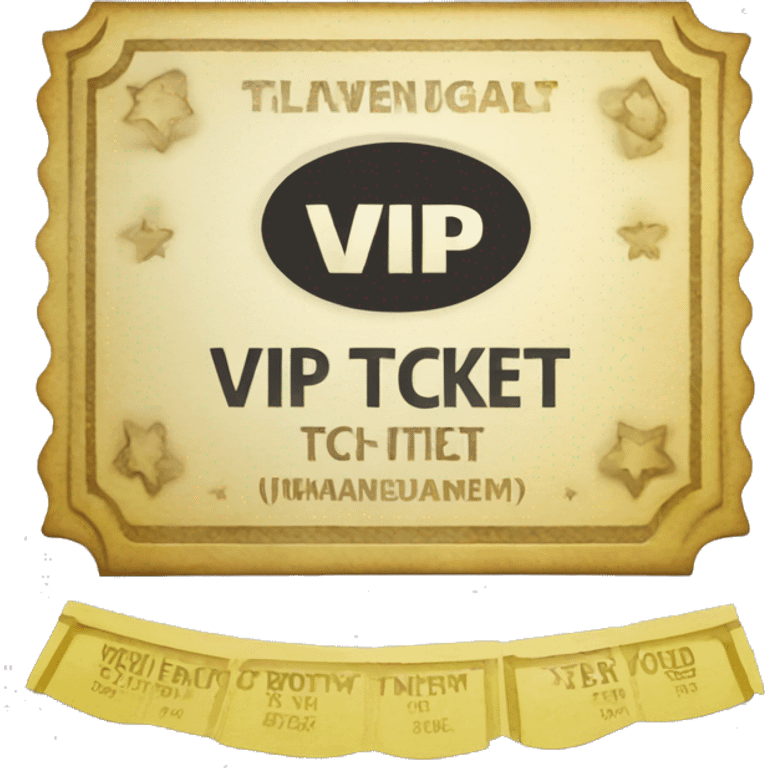 umhänge vip ticket emoji