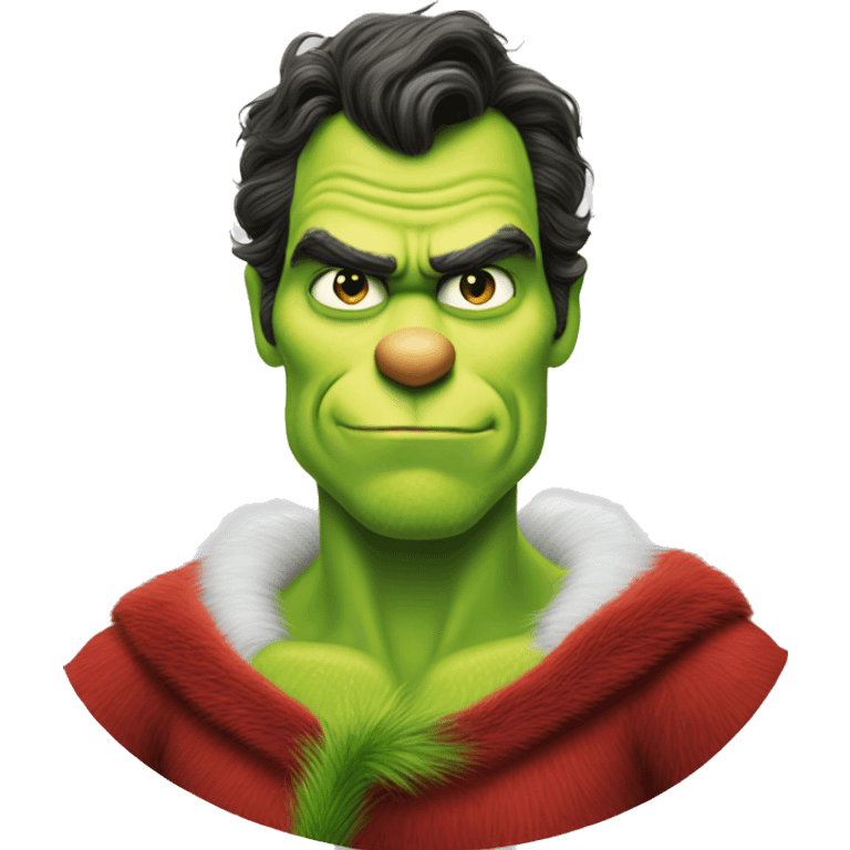 henry cavill as grinch emoji