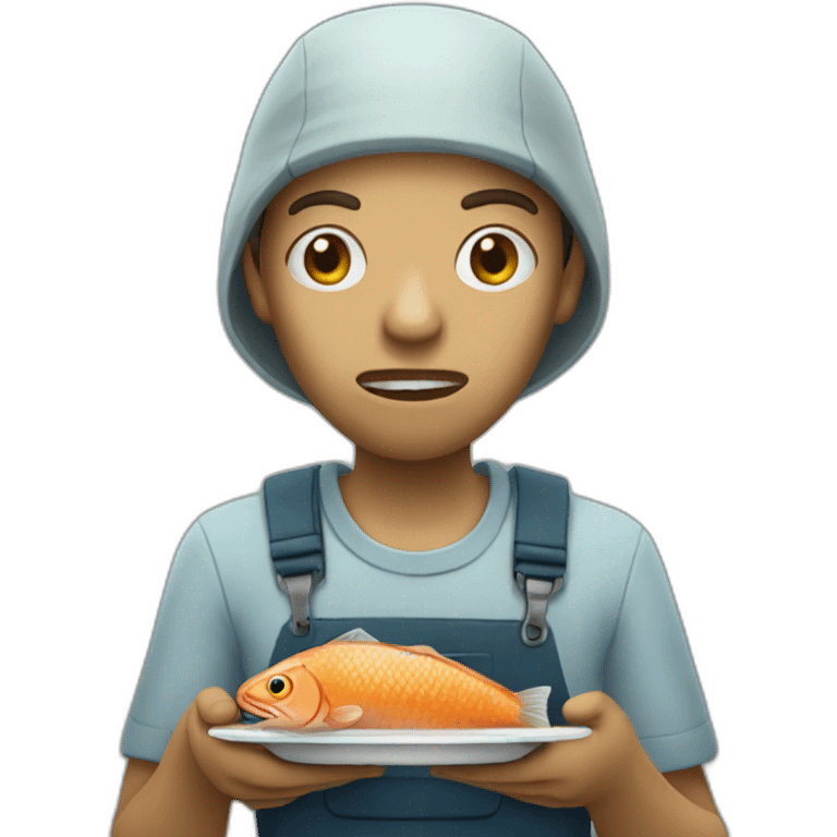 fish-eating-person emoji