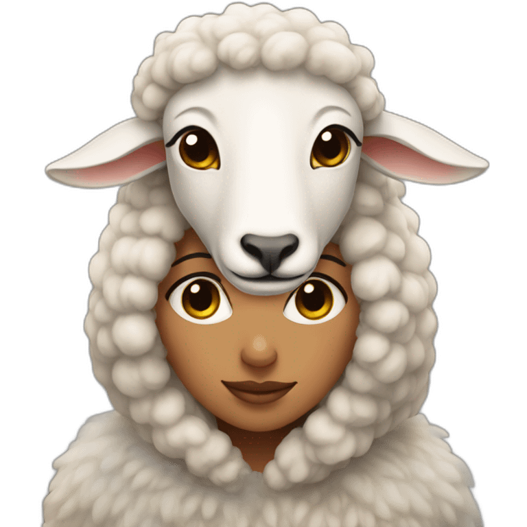 sheep woman emoji