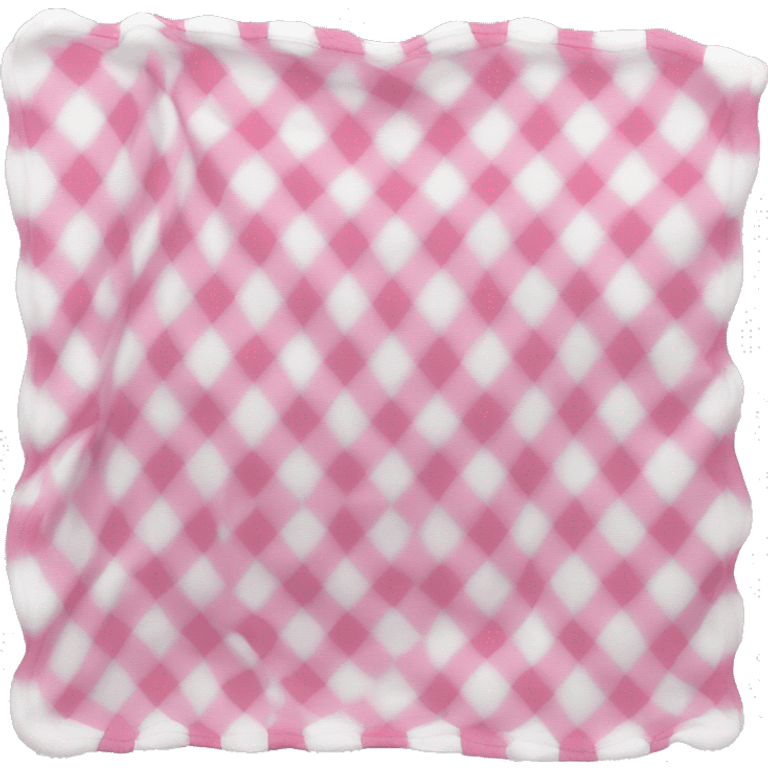 Plad white and pink blanket folded  emoji