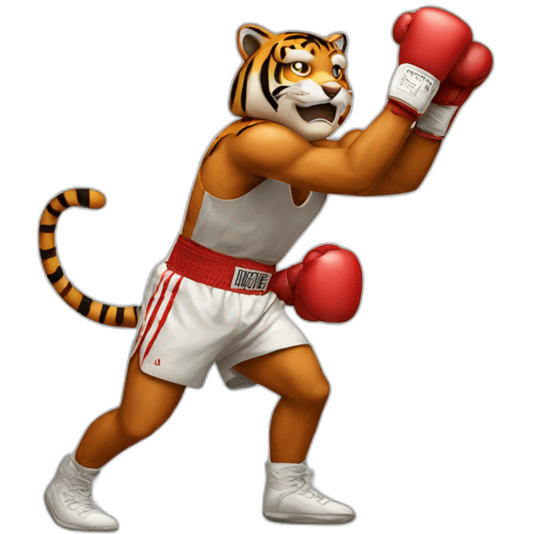 Boxing Tiger  emoji