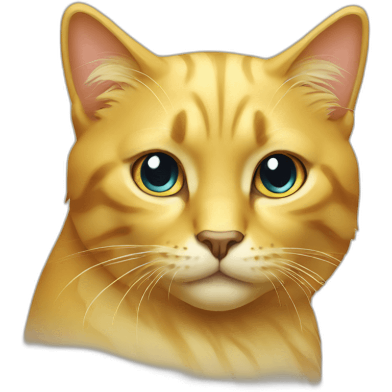 golden gradient cat emoji