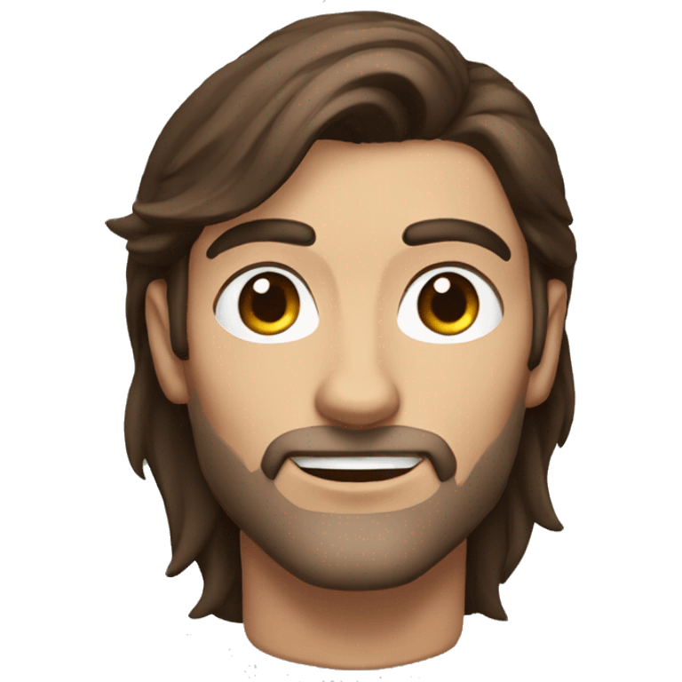 human male rogue with brown hair lifting eyebrows emoji