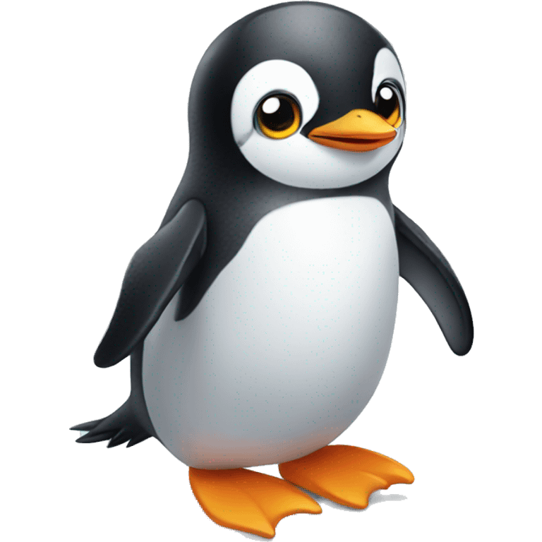 Cute penguin emoji