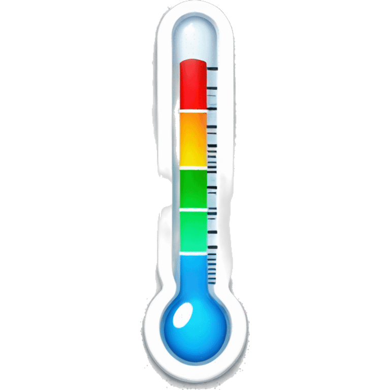 thermometer with fever emoji