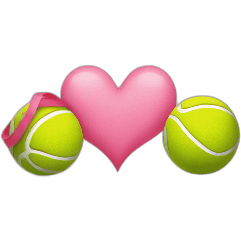 saint valentines day tennis ball emoji