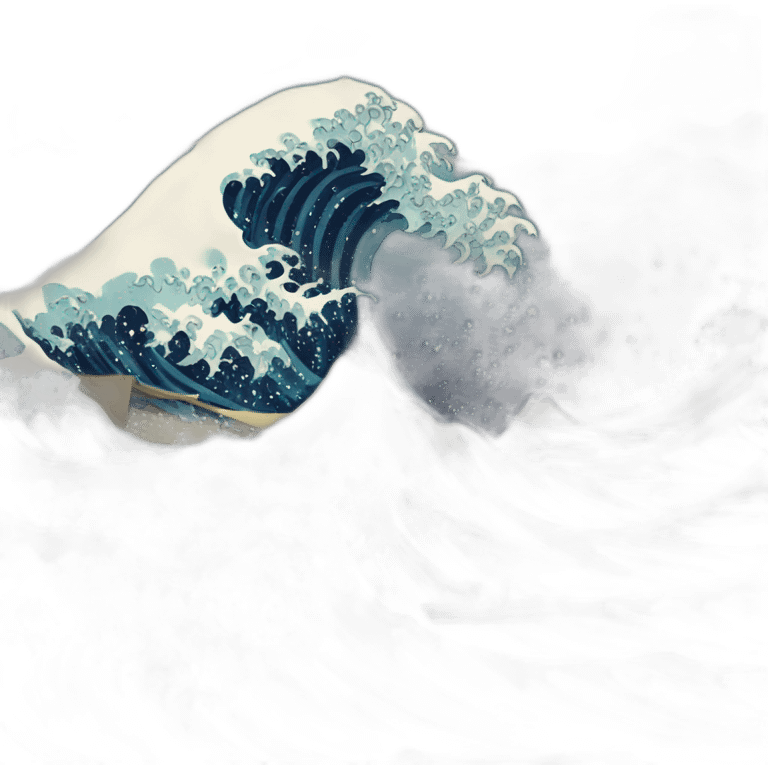 the great wave emoji