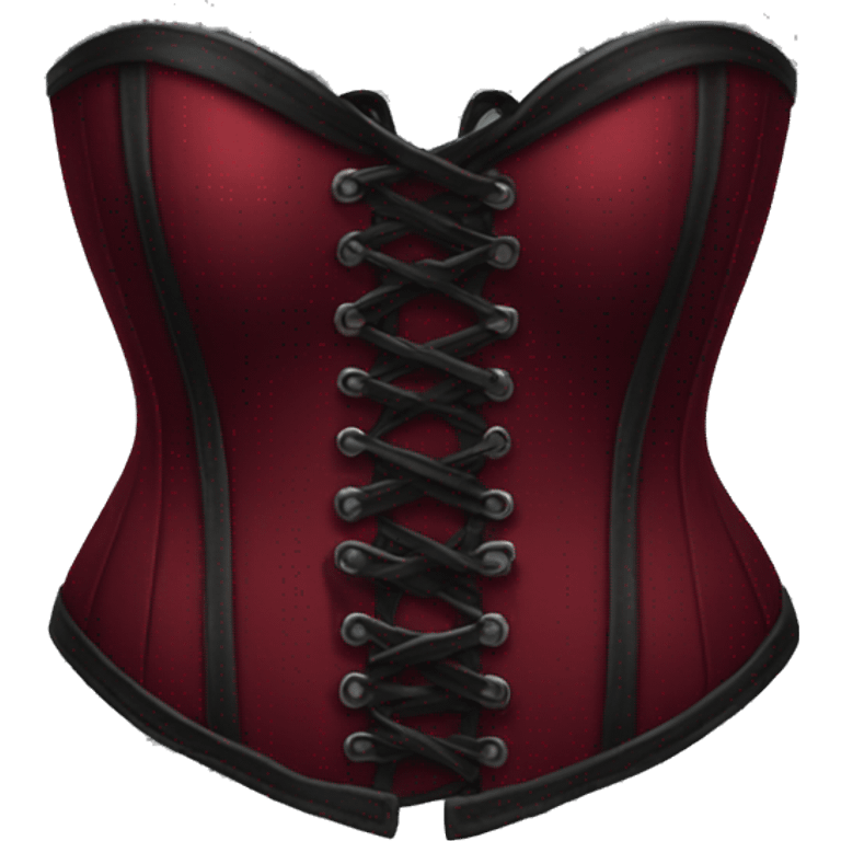 dark red corset emoji