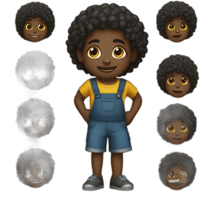 niñitos negros de etiopia emoji