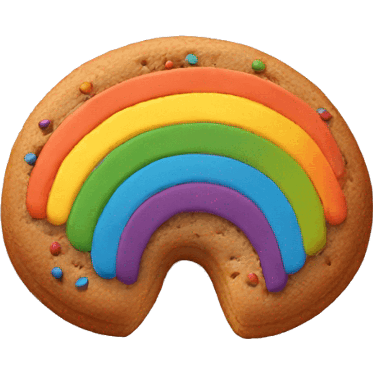 Rainbow cookie  emoji