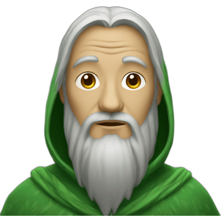 old human druid green robe emoji