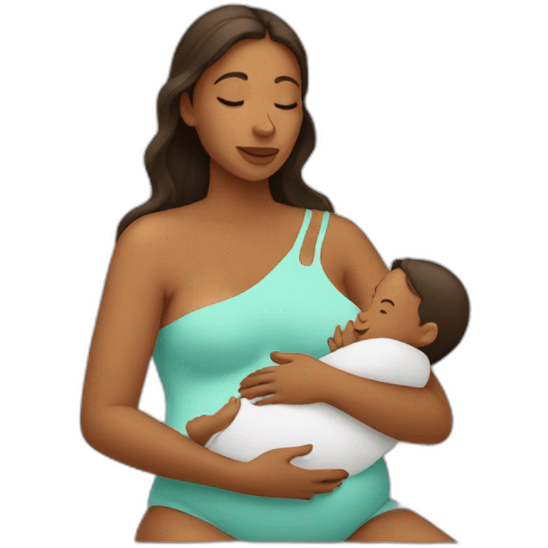 Woman breastfeeding emoji