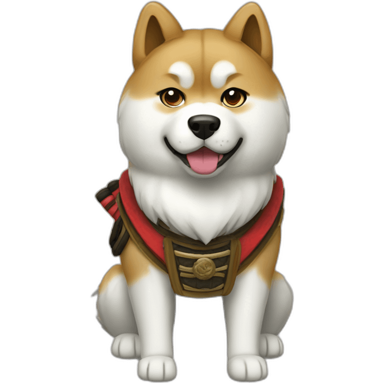 Samurai akita inu emoji