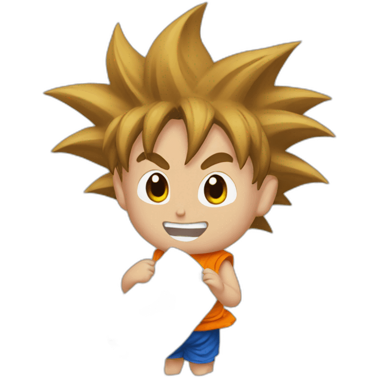 Goku with toilet paper emoji