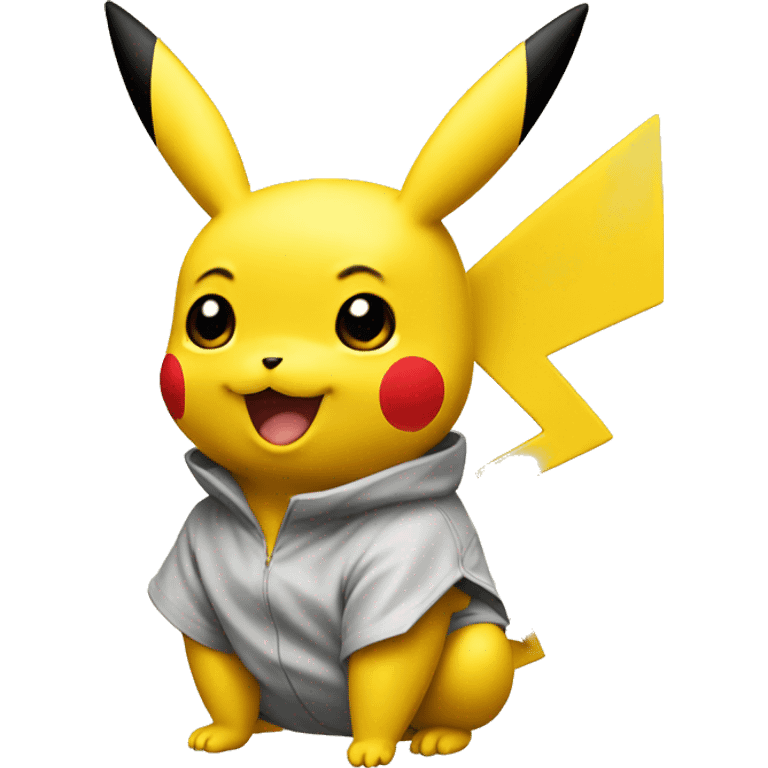 pikachu on yellow background emoji