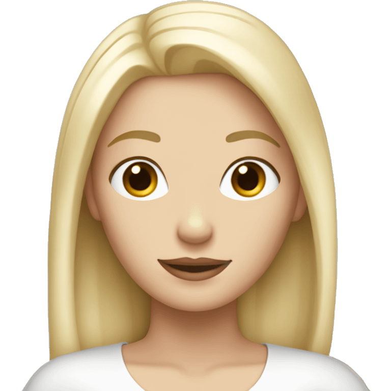 Tall white skin tone lady with blonde hair emoji