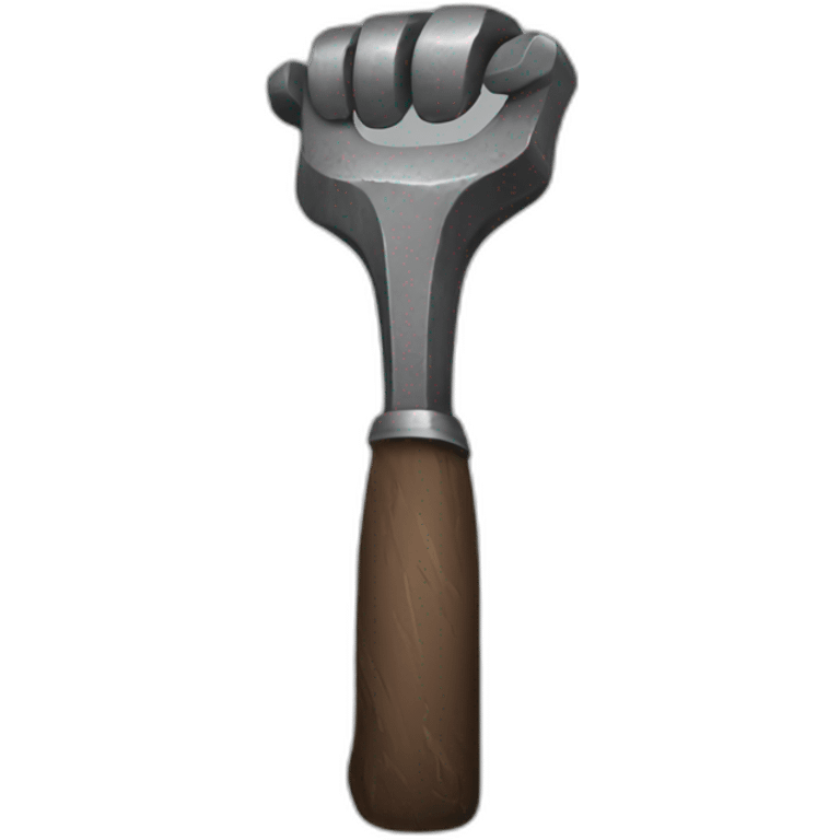 Blacksmith hand emoji