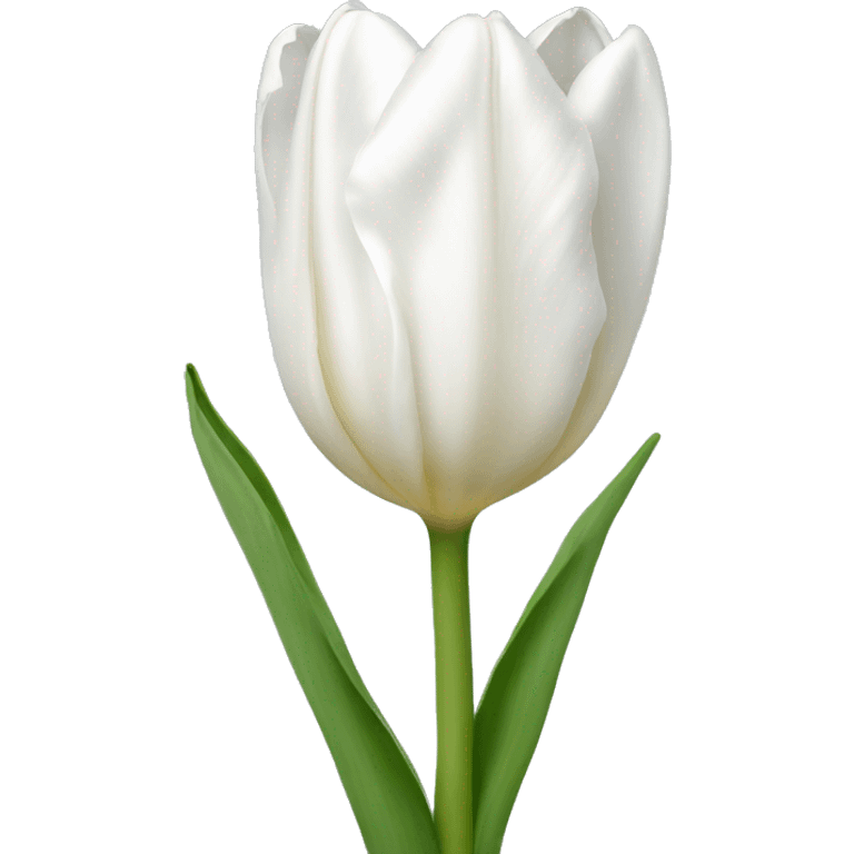 White tulip emoji emoji