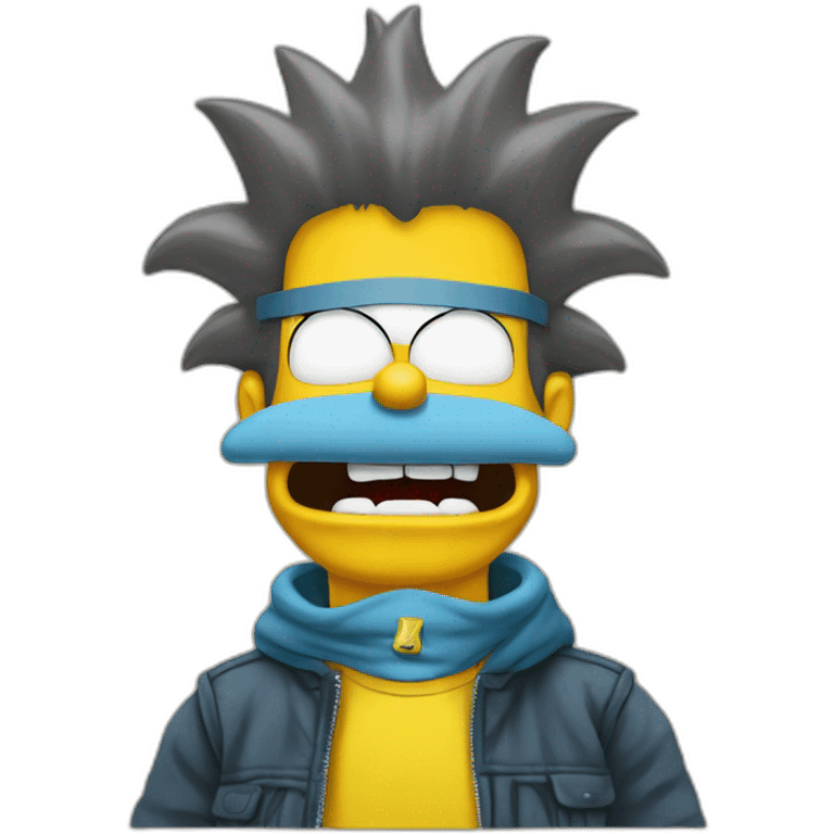 Bart Simpson avec un million  emoji