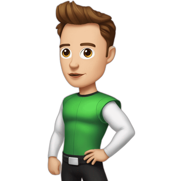 elon musk as a powerpuff girl emoji