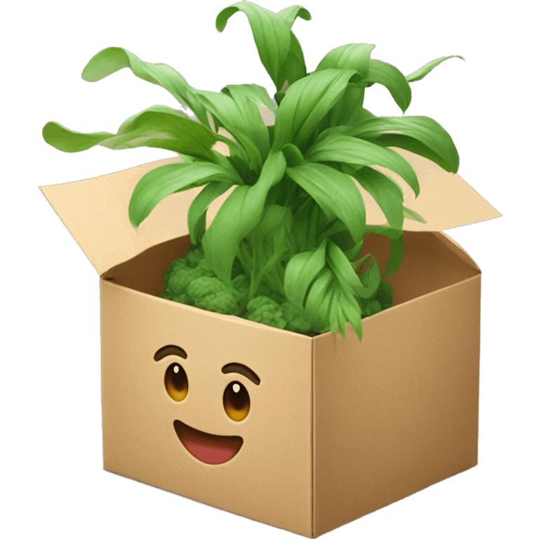 plants bloom in a Chinese noodle box


 emoji