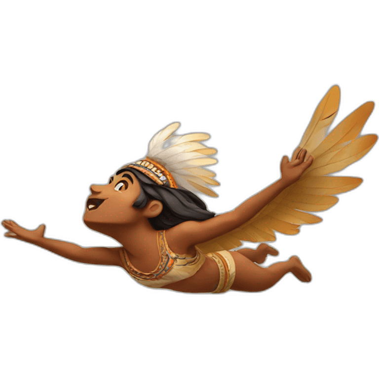 flying indian emoji