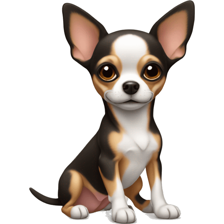 chihuahua with Rodwailer colors emoji