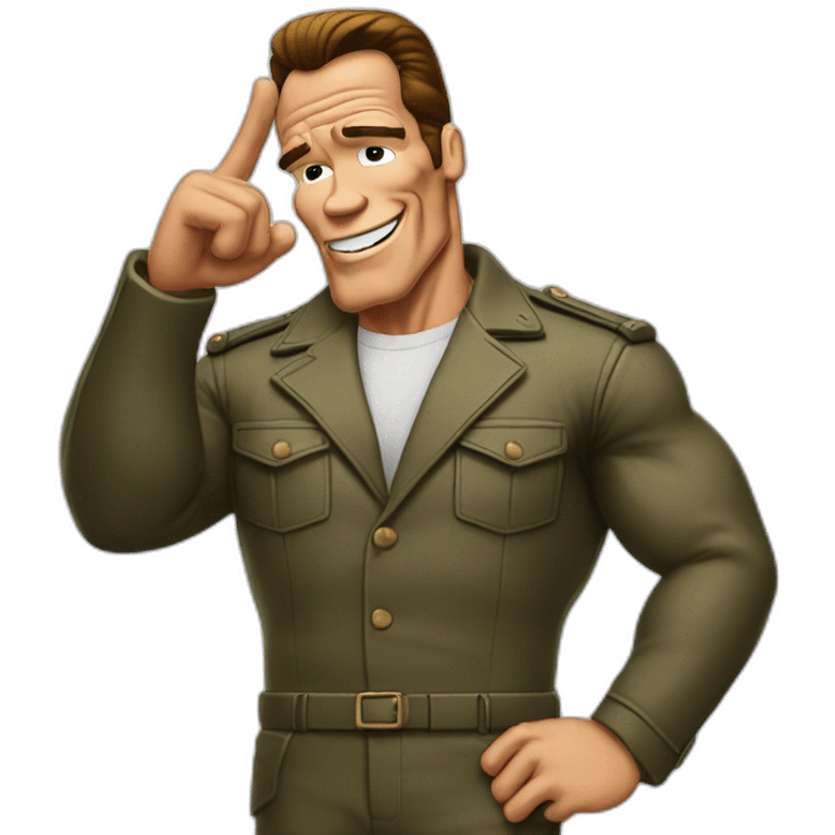 Arnold Schwarzenegger salute emoji