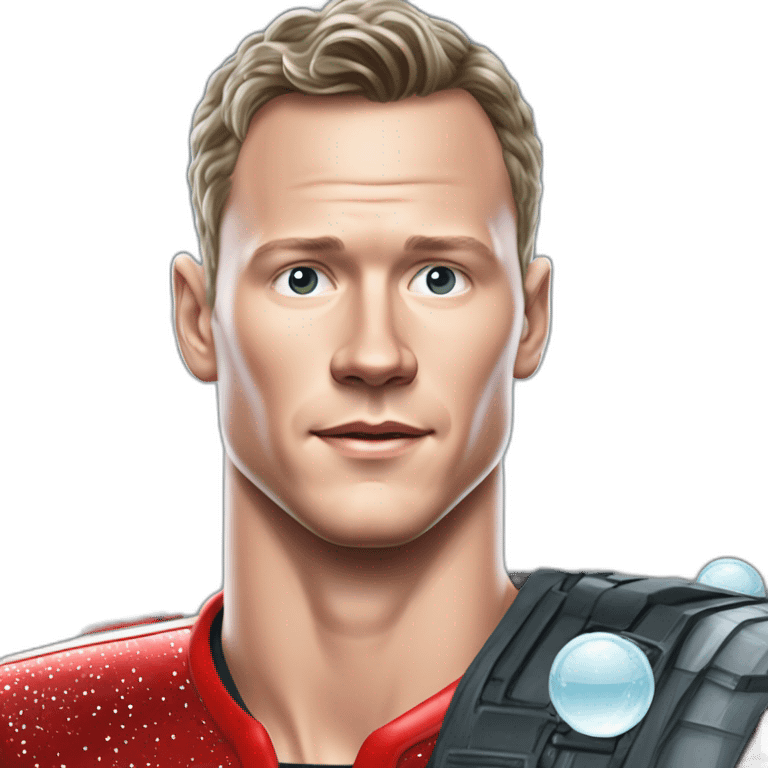 Fancy disco futuristic Jonathan Toews in spaceship bubble emoji