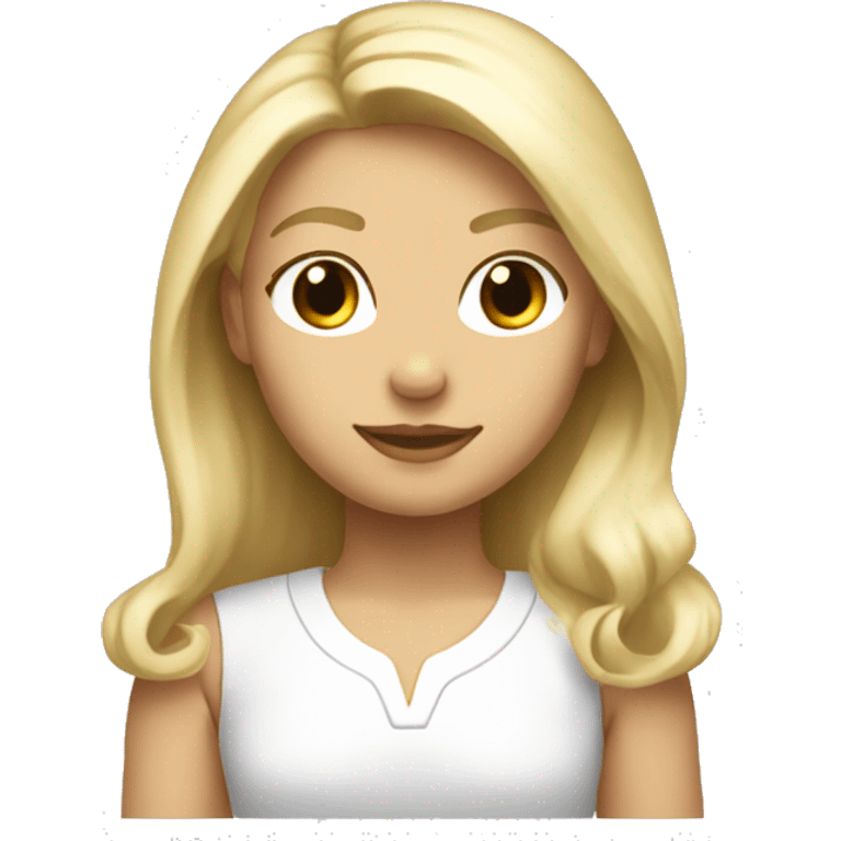 White with blonde hair University of Alabama Crimsonette emoji