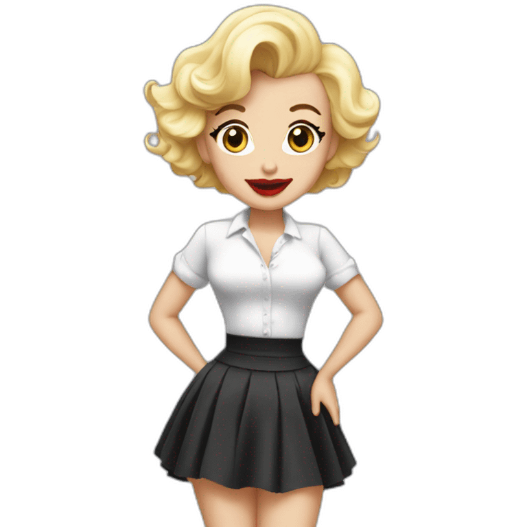 Marylin Monroe tight skirt emoji