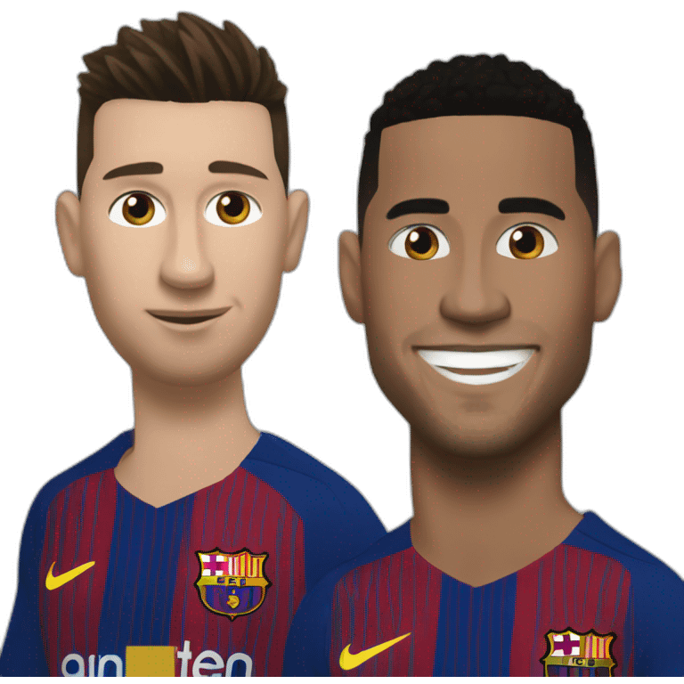 Ronaldo on Messi emoji