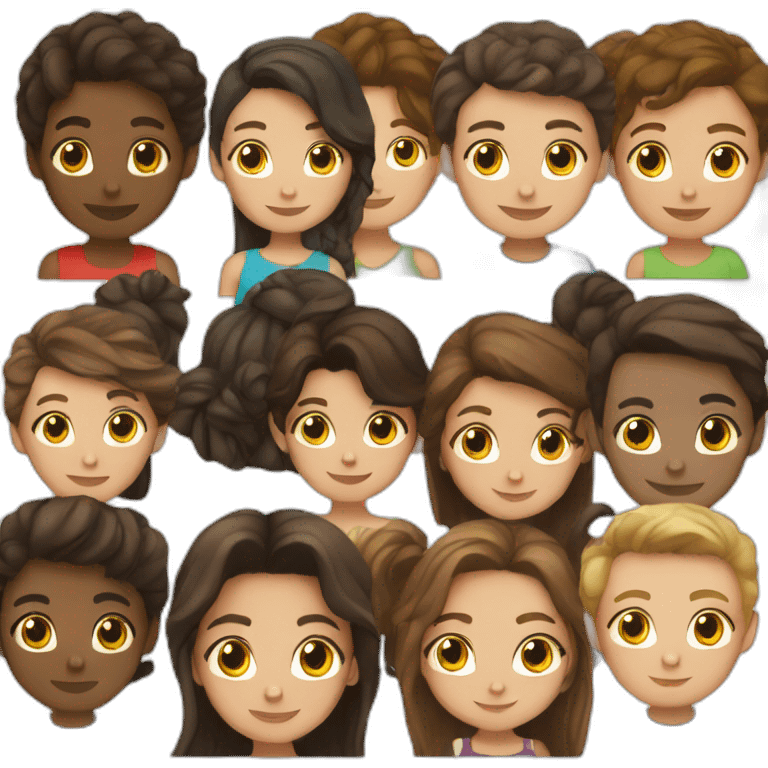 brunette and medium-skinned boy emoji