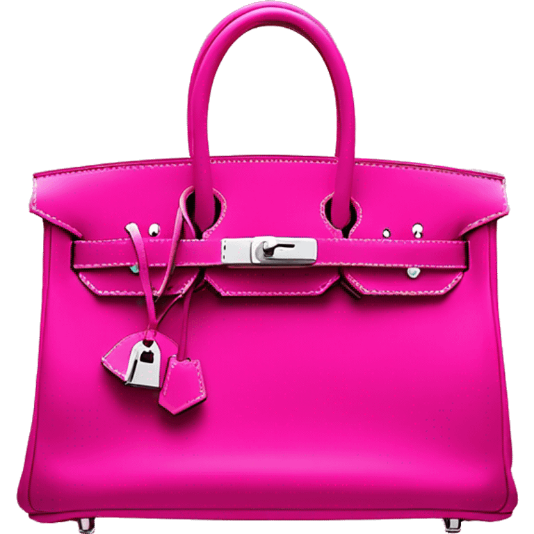 Hot pink birkin bag Hermes’  emoji