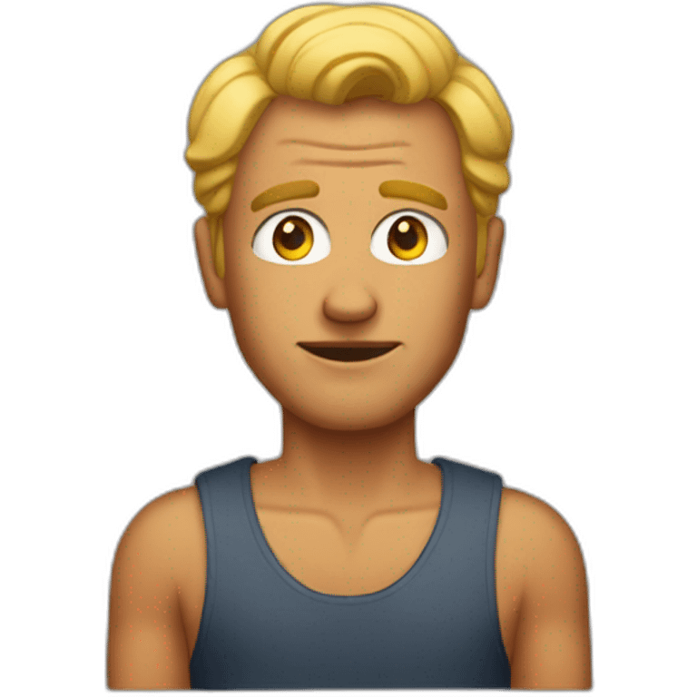 guy tanned driving weird emoji