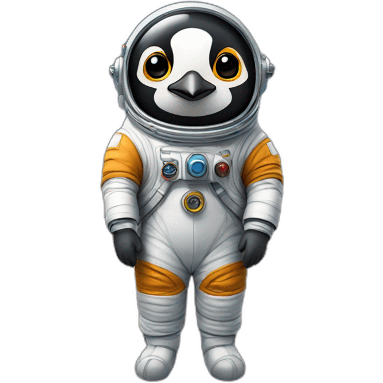 Pinguin As an Astronaut emoji