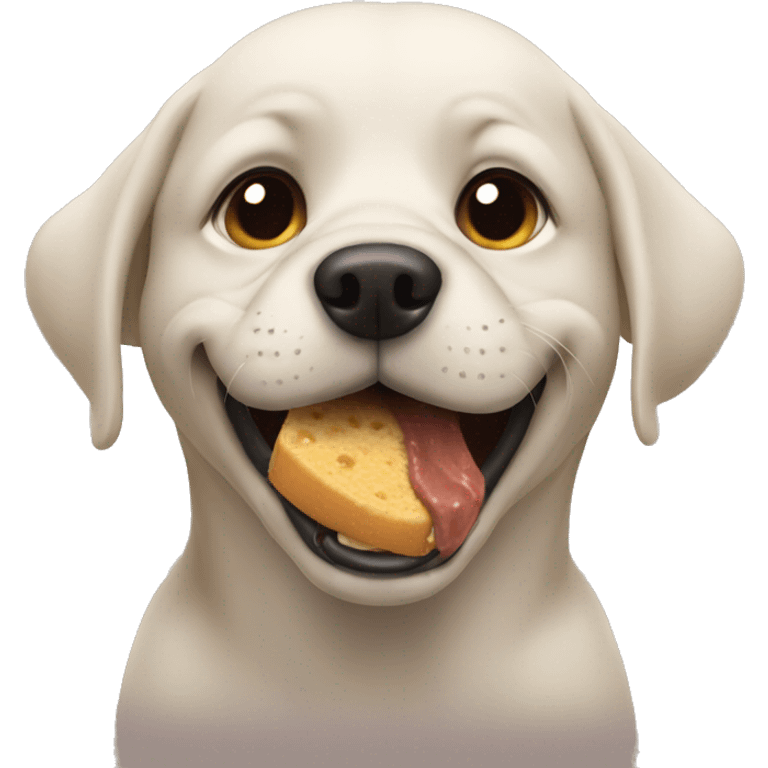 Dog eat emoji