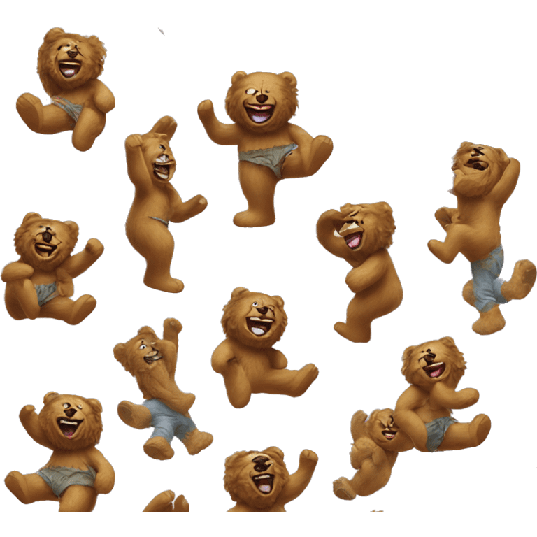 Jerry Garcia with dancing bears from Grateful Dead and make it look trippy and cool emoji