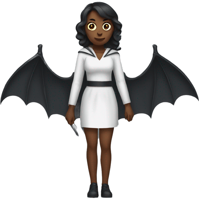 woman with bat wings emoji