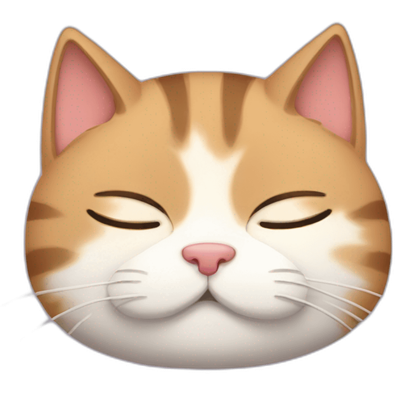 Sleepy cat emoji