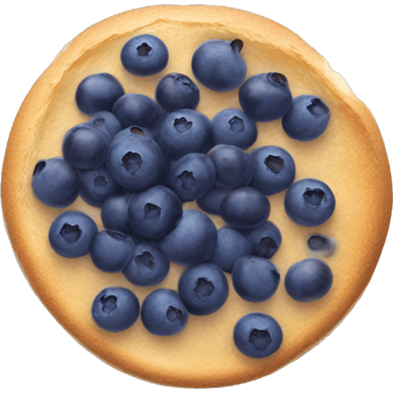 Breakfast with blueberries emoji